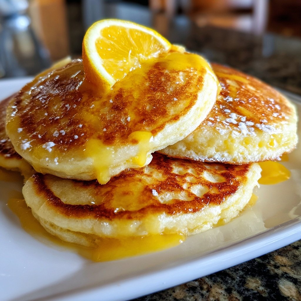 Meyer Lemon Ricotta Pancakes