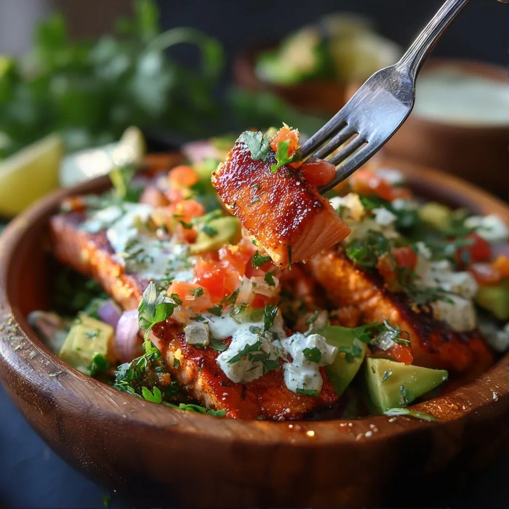 Grilled Salmon Taco Bowls